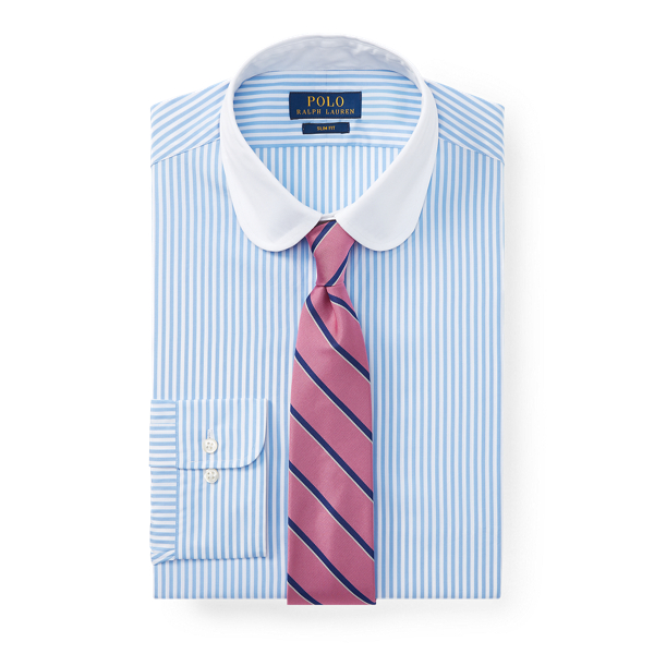 Slim Fit Striped Poplin Shirt