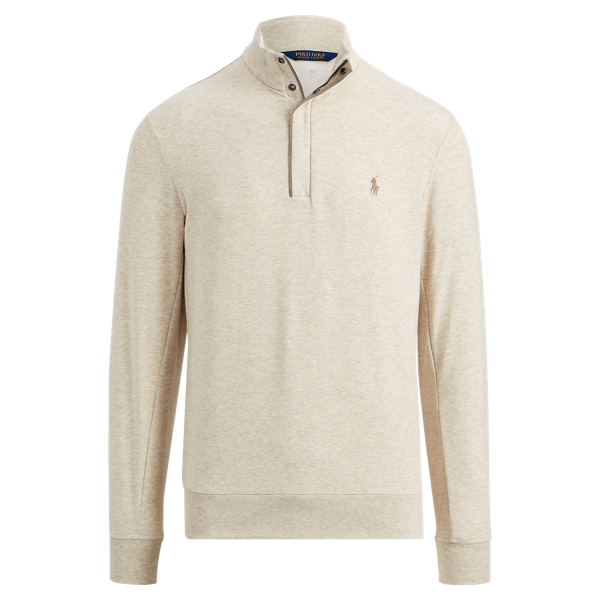 Pullover con mezza cerniera