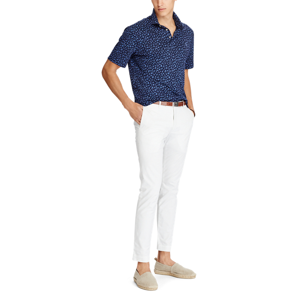 Tossed Navy Floral Classic Fit Soft-Touch Polo Big & Tall 2