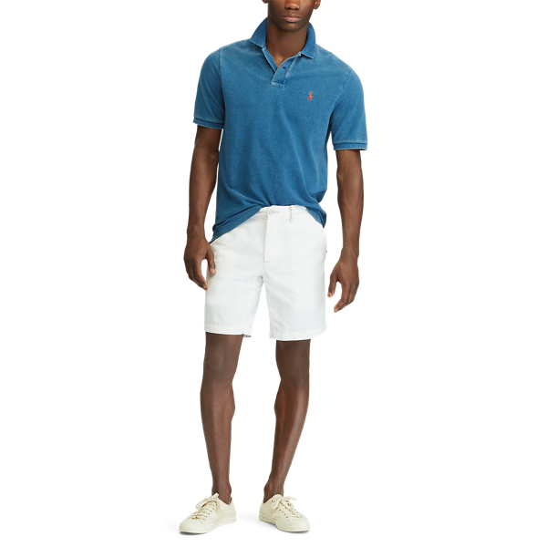 Medium Indigo Classic Fit Mesh Polo Shirt Big & Tall 2
