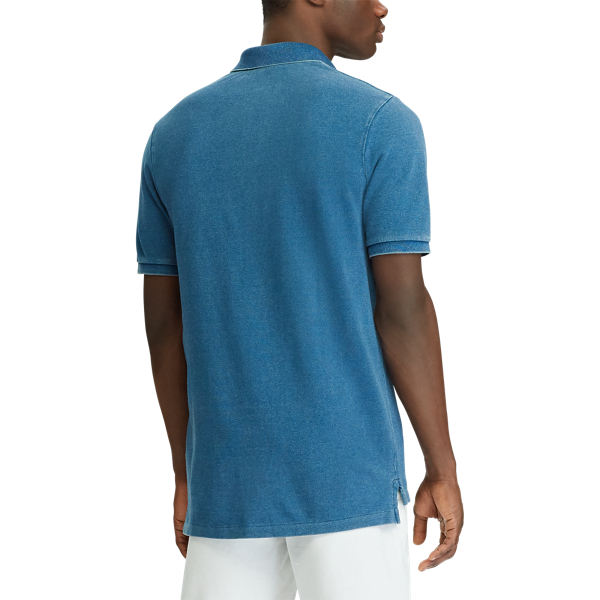 Medium Indigo Classic Fit Mesh Polo Shirt Big & Tall 4