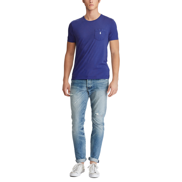 Provincetown Blue Classic Fit Cotton T-Shirt Big & Tall 2
