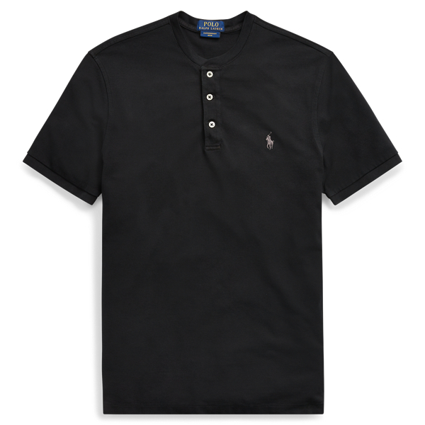 T-shirt Henley en piqu&eacute; ultra l&eacute;ger Big & Tall en 1
