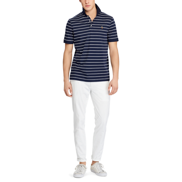 Refined Navy/White Classic Fit Soft-Touch Polo Big & Tall 2