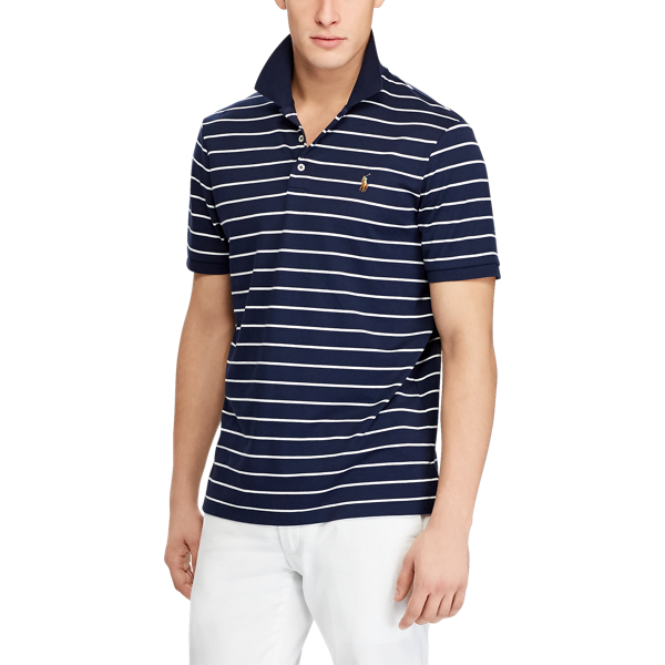 Refined Navy/White Classic Fit Soft-Touch Polo Big & Tall 3