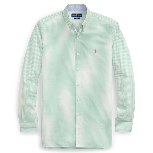 Camicia vichy in popeline Big & Tall in 1
