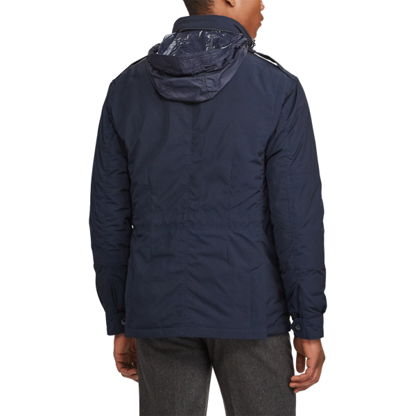 Village Navy Hooded Field Jacket Big & Tall 5
