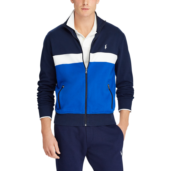 Cruise Navy Multi Cotton Interlock Track Jacket Big & Tall 3