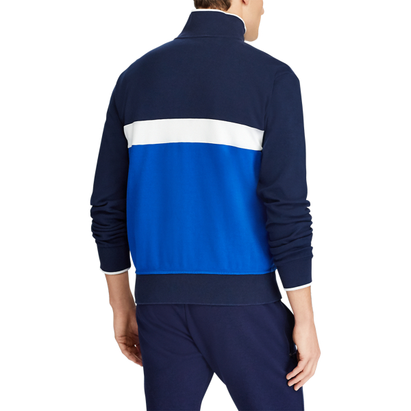 Cruise Navy Multi Cotton Interlock Track Jacket Big & Tall 4