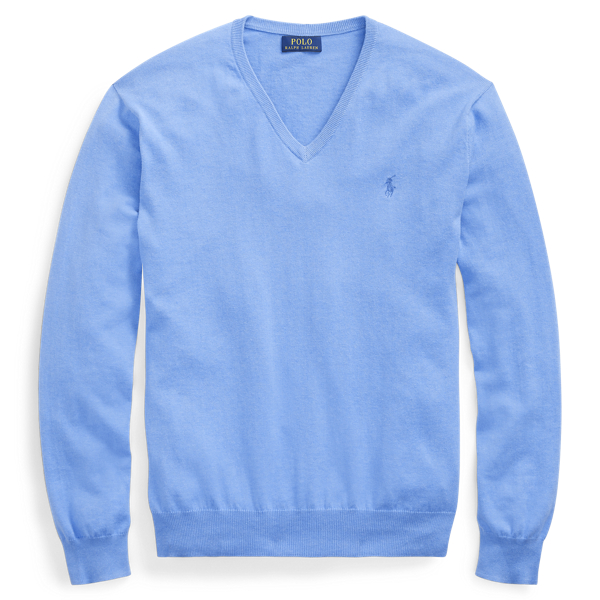 Cotton V-Neck Sweater Big & Tall in 1