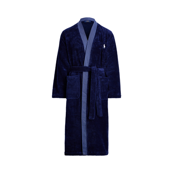 Polo ralph lauren men's sleepwear soft cotton kimono velour robe sale