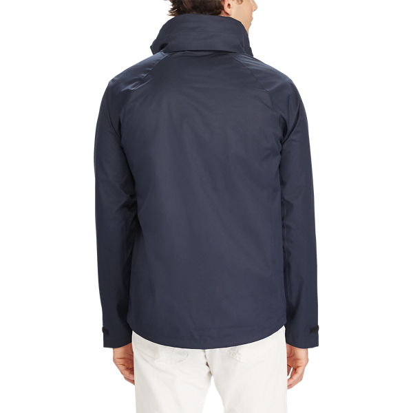 College Navy Waterproof Hooded Jacket Polo Ralph Lauren 4