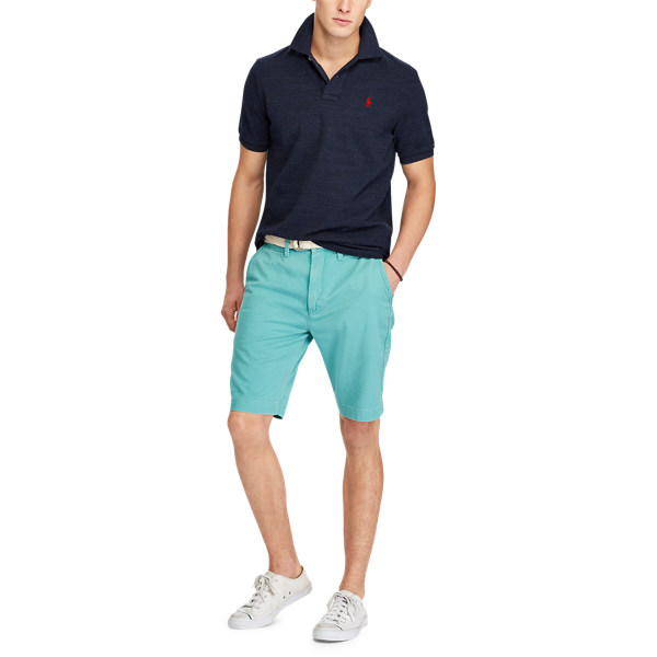 Worth Navy Heather The Iconic Mesh Polo Shirt Polo Ralph Lauren 3