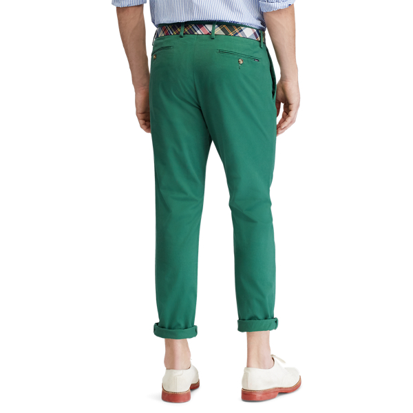 Verano Green Stretch Slim Fit Chino Trouser Polo Ralph Lauren 4