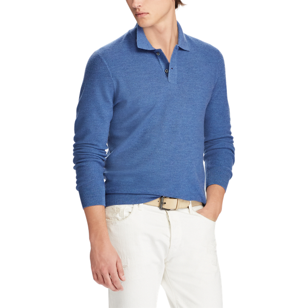 Pullover aus Merino-Seide-Kaschmir Polo Ralph Lauren in Fog Blue Heather 4