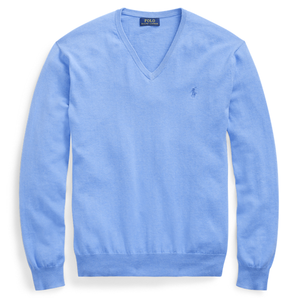 Slim Fit Cotton V-Neck Sweater