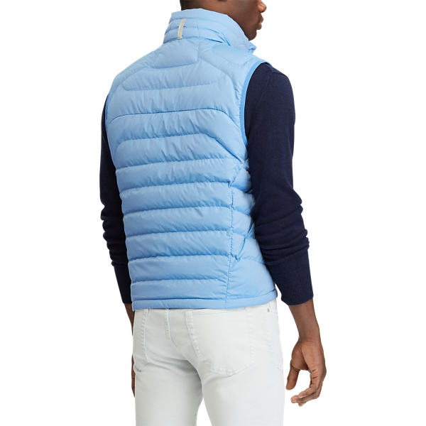 Soft Royal Heather Packable Down Vest Polo Ralph Lauren 5