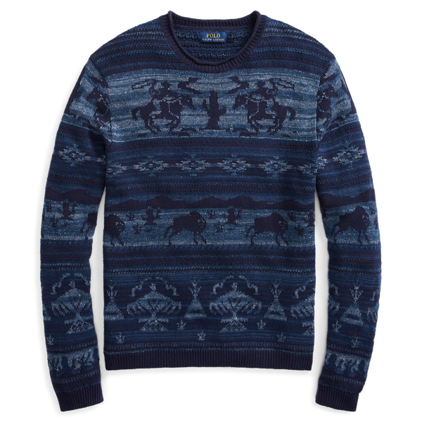 Intarsia-trui van katoenmix Polo Ralph Lauren in 1