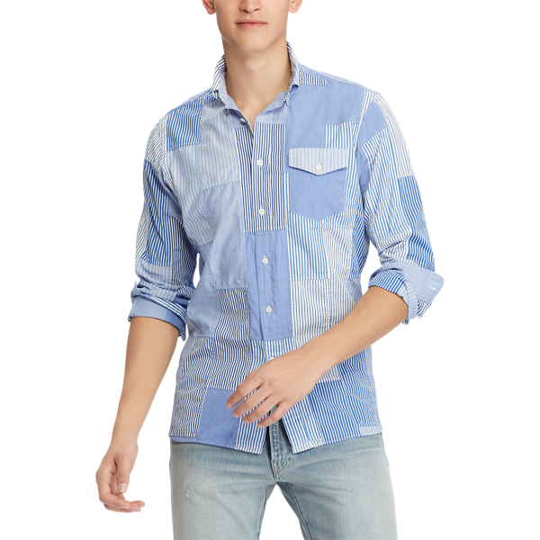 Blue/White Funshirt Classic Fit Fun Shirt Polo Ralph Lauren 4