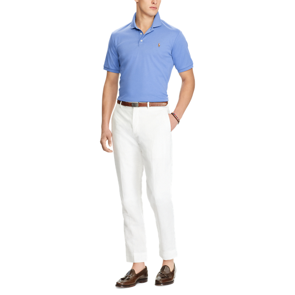 City Blue Slim Fit Soft-Touch Polo Shirt Polo Ralph Lauren 2
