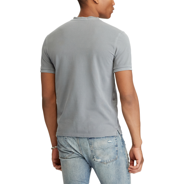 Perfect Grey Featherweight Mesh Henley Polo Ralph Lauren 4