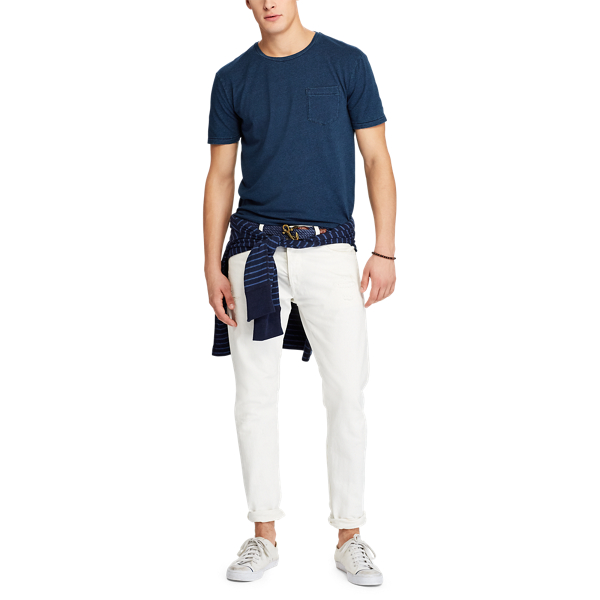 Dark Indigo Custom Slim Fit Cotton T-Shirt Polo Ralph Lauren 3