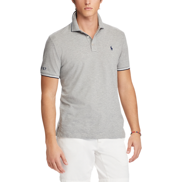 Polo in piqu&eacute; Custom Slim-Fit Polo Ralph Lauren in Andover Heather 4