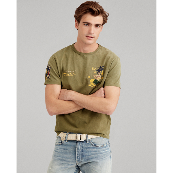 Custom Slim Fit Cotton T-Shirt for Men | Ralph Lauren® GI