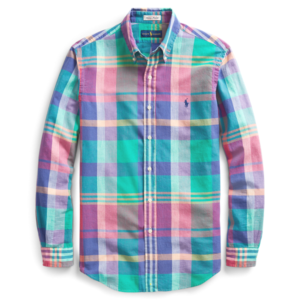 Polo madras shirt best sale