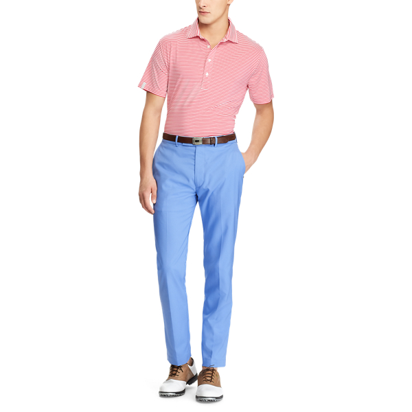 Custom Fit Stretch Jersey Polo RLX em Red Raspberry/Pure White 2