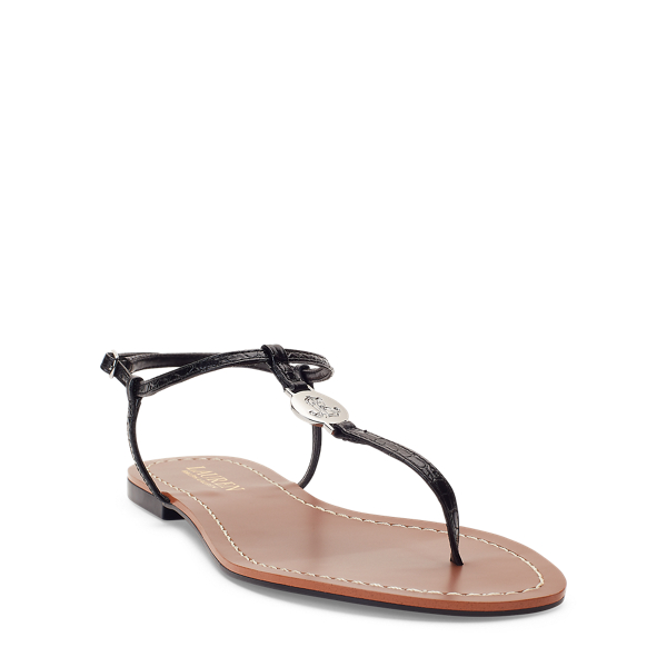 Black Thong Sandal Lauren 2