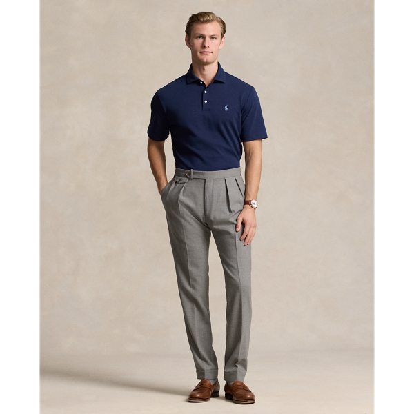 Polo coupe classique en coton doux Polo Ralph Lauren en Marine raffin&eacute; 4