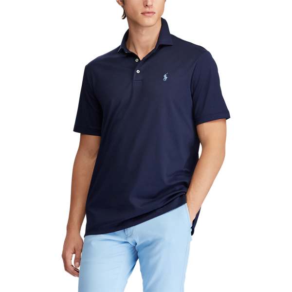 Polo coupe classique en coton doux Polo Ralph Lauren en Marine raffin&eacute; 5
