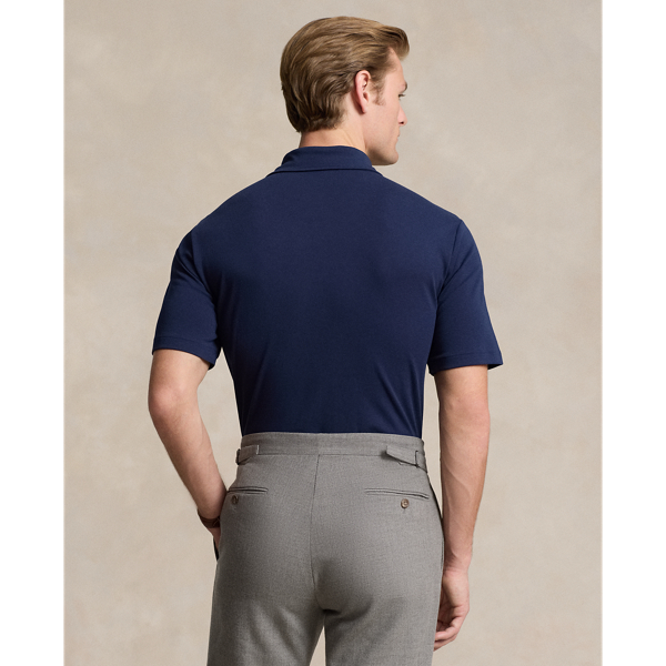 Polo coupe classique en coton doux Polo Ralph Lauren en Marine raffin&eacute; 6