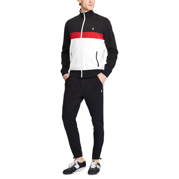 Polo Black Multi Cotton Interlock Track Jacket Polo Ralph Lauren 4