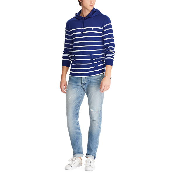 Fall Royal/White Soft-Touch Hooded T-Shirt Polo Ralph Lauren 3