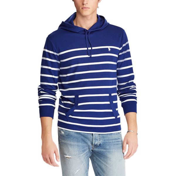 Fall Royal/White Soft-Touch Hooded T-Shirt Polo Ralph Lauren 4