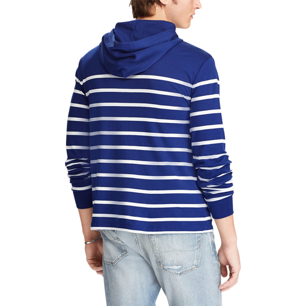 Fall Royal/White Soft-Touch Hooded T-Shirt Polo Ralph Lauren 5