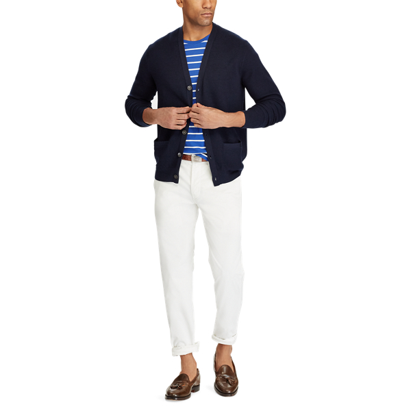 Aviator Navy Merino-Silk-Cashmere Cardigan Polo Ralph Lauren 2