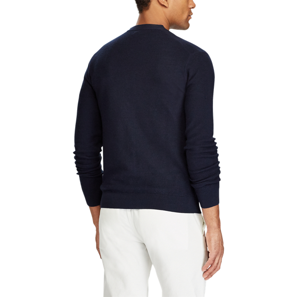 Aviator Navy Merino-Silk-Cashmere Cardigan Polo Ralph Lauren 4