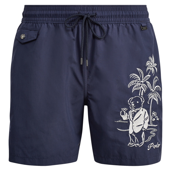 Hunter Navy W/ Emb 5&frac12;-Inch Polo Bear Swim Trunk Polo Ralph Lauren 2