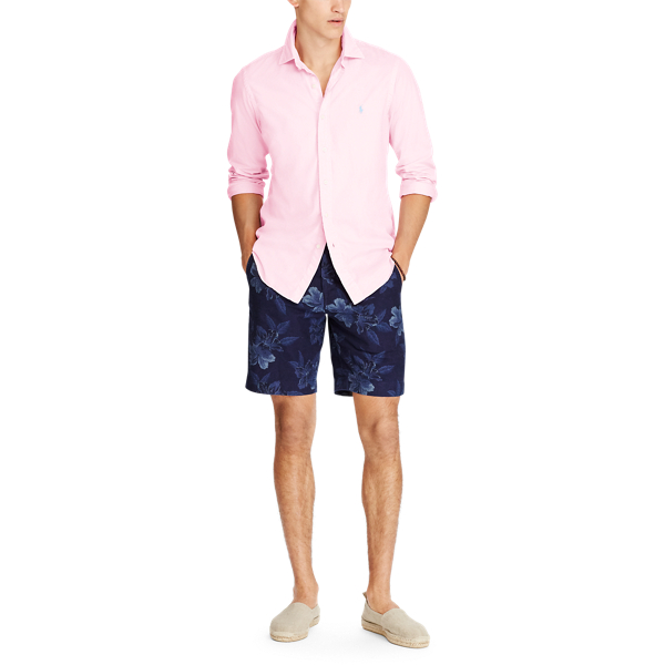 Carmel Pink Slim Fit Twill Shirt Polo Ralph Lauren 3