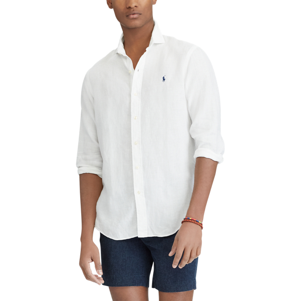 Classic Fit Linen Shirt for Men Ralph Lauren UK