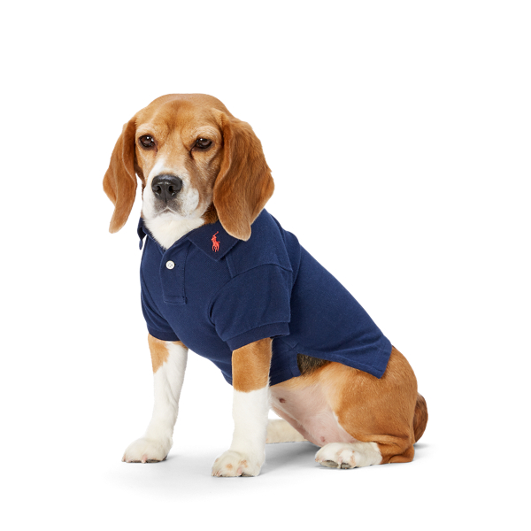 Newport Navy Cotton Mesh Dog Polo Shirt Ralph Lauren Pet 1