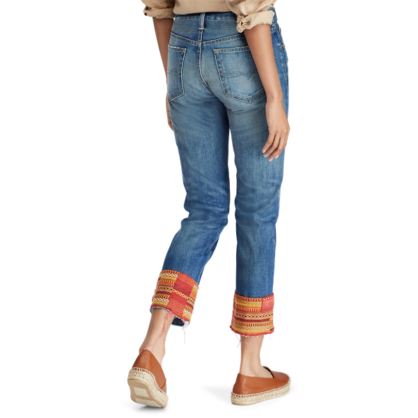 Medium Indigo Waverly Straight Crop Jean Polo Ralph Lauren 6