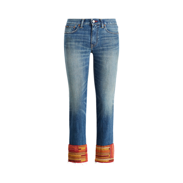 Medium Indigo Waverly Straight Crop Jean Polo Ralph Lauren 2