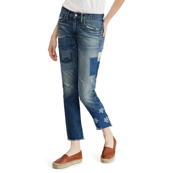 Medium Indigo Waverly Straight Crop Jean Polo Ralph Lauren 5