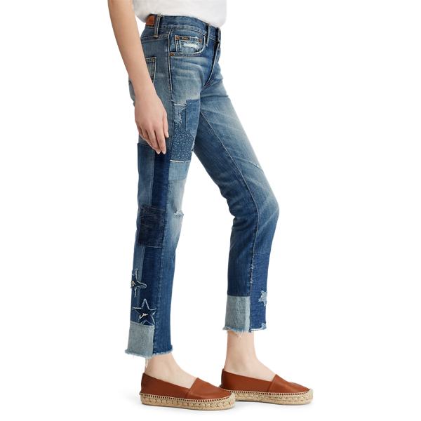 Medium Indigo Waverly Straight Crop Jean Polo Ralph Lauren 7