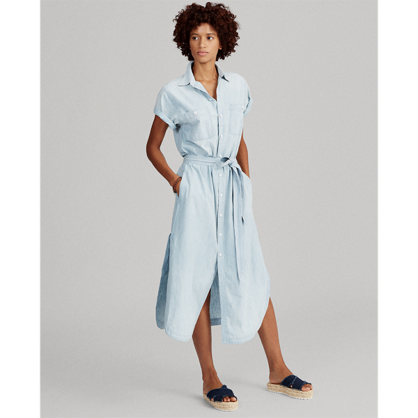 Cotton Linen Shirtdress Ralph Lauren UK