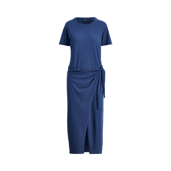Rustic Navy Side-Tie Jersey Maxidress Polo Ralph Lauren 2
